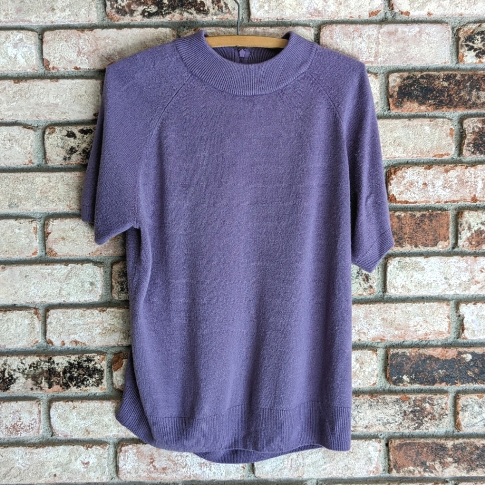 🪻The TOG Shop Soft Purple Short-Sleeved Polo Shirt L